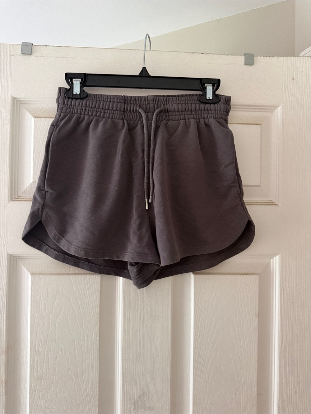 H&M Women's Drawstring Athletic Shorts - Charcoal Gray